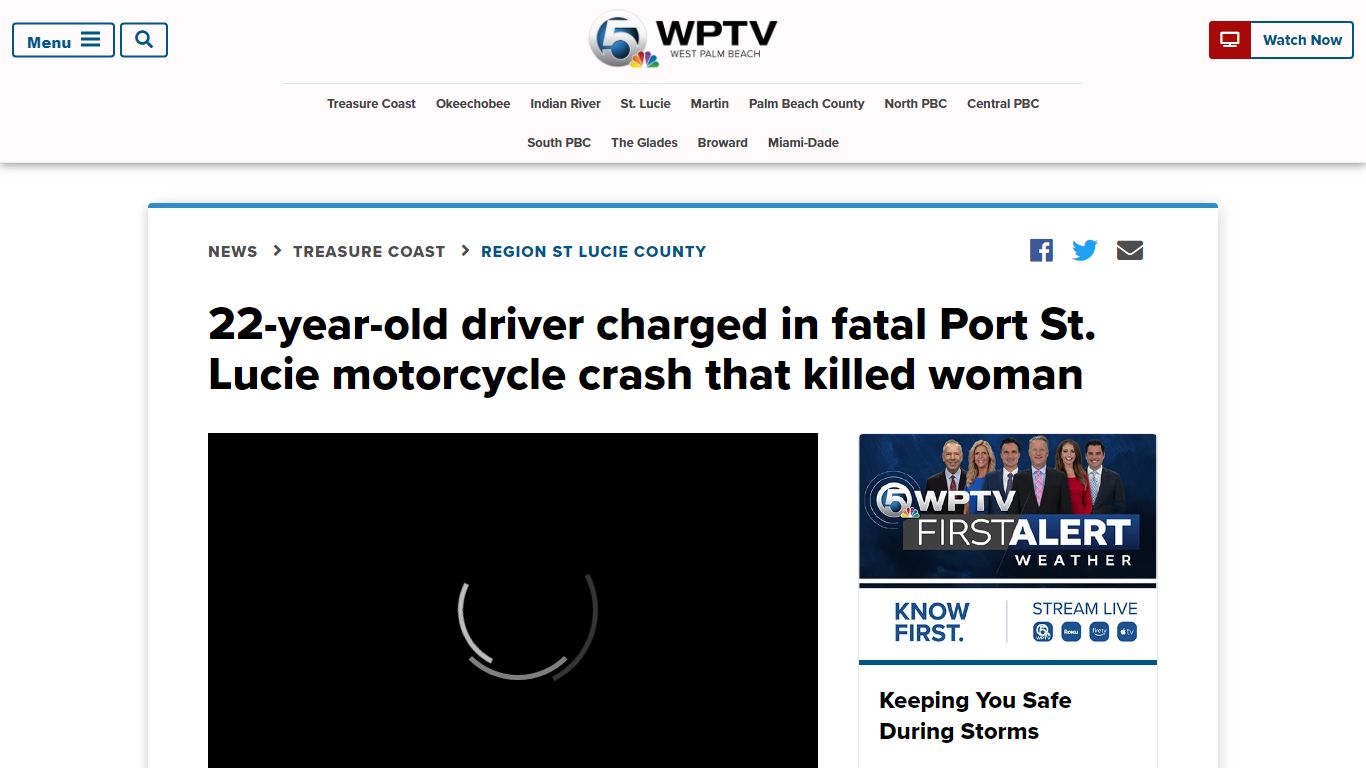 22-year-old driver charged in fatal Port St. Lucie crash